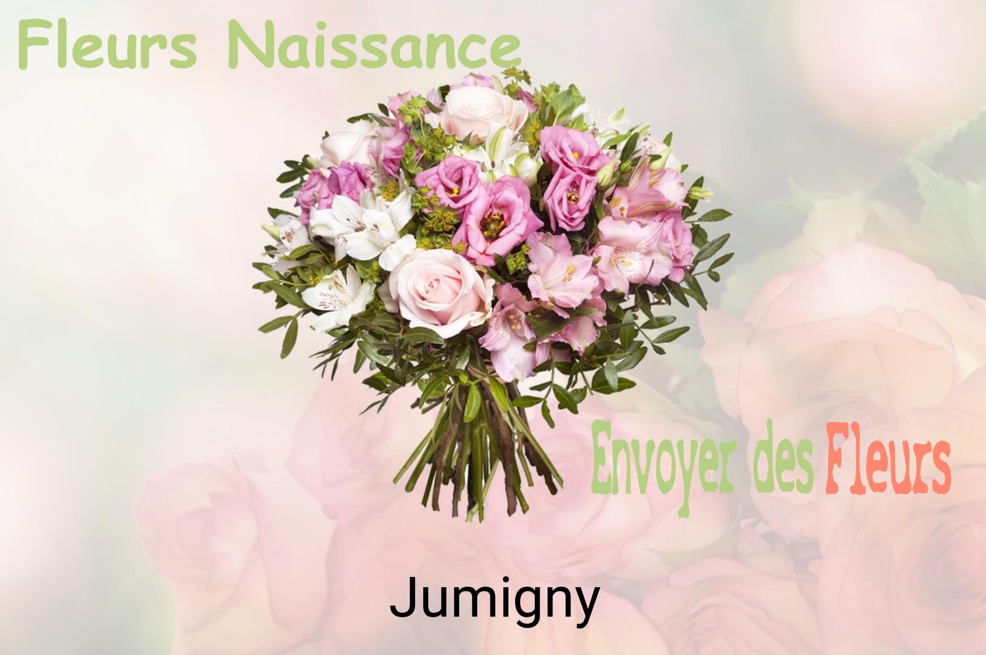 Bouquet de fleurs de naissance livré à Jumigny